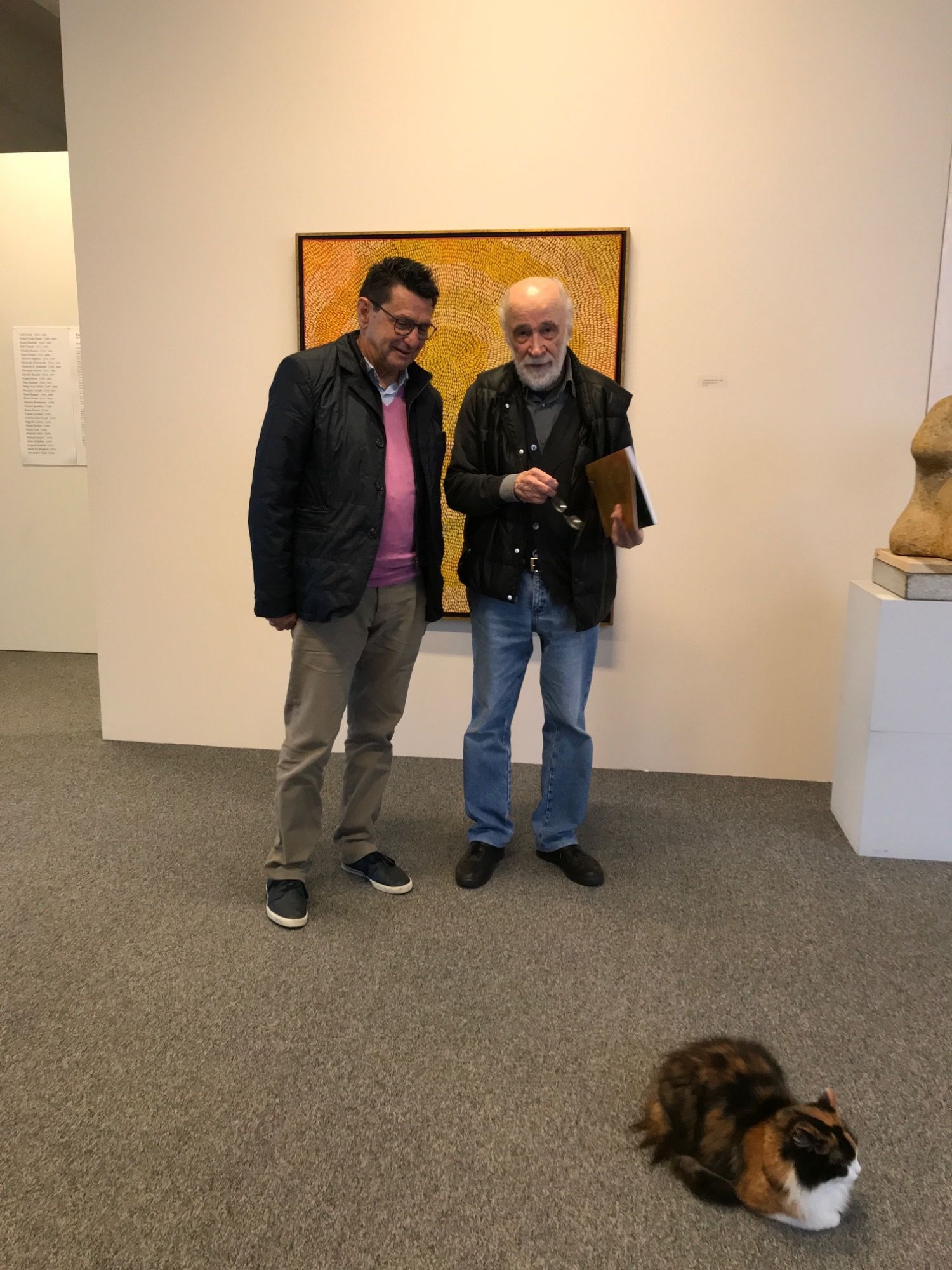 Luciano Carazzetti e Mario Matasci (Fondazione Matasci per l'Arte "Il Deposito" Cugnasco - Gerra, 19 maggio 2019)