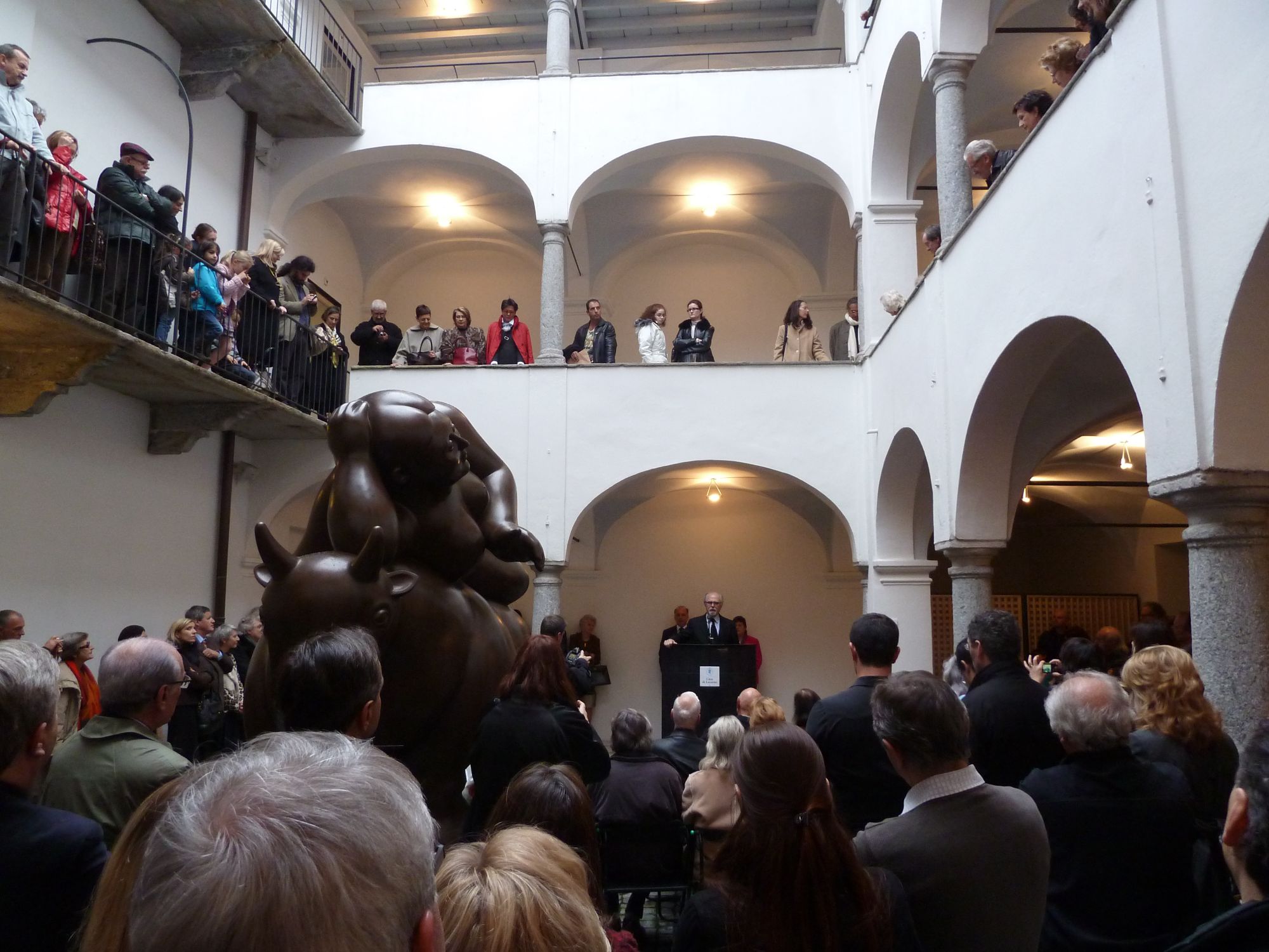 Fernando Botero, Vernisage alla Casa Rusca di Locarno, 20 marzo 2011