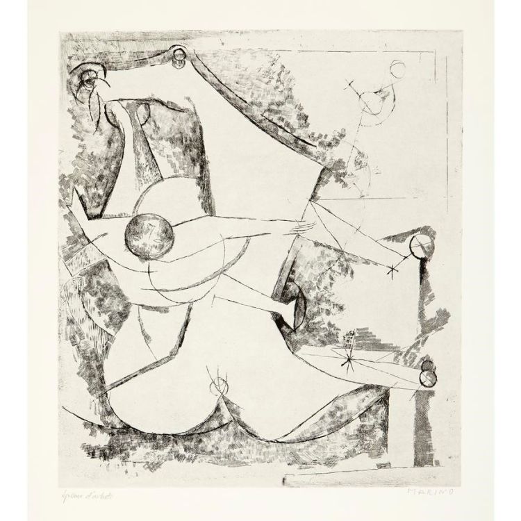 MARINI Marino Marino Marini, Miracolo, 1956, Litografia, 65.5 x 46 cm