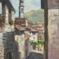 Otto Perlasca, Ascona, 1958, olio su tela, 34 x 28 cm