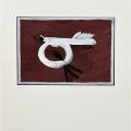 Peter Stiefel, arilico su carta, 1982, 12.5 x 17 cm