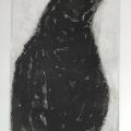 Rudolf Mumprecht, Gatto nero, incisione, 50 x 33 cm