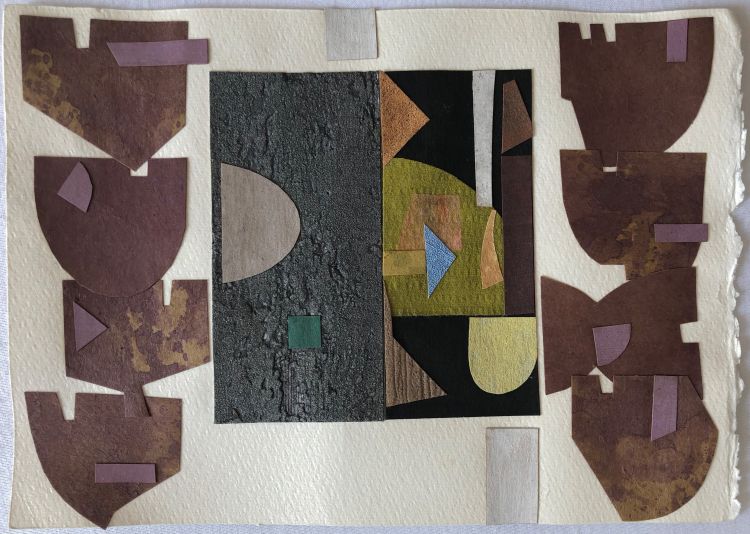 BLENDINGER Paolo Paolo Blendinger, Composizione, collage