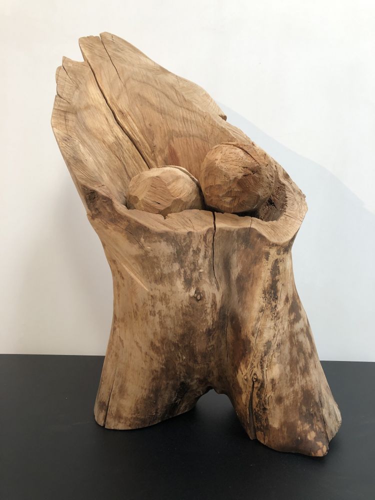 WIDMER Christoph Christoph Widmer, sculptura di legno con motosega, 2016