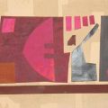 Paolo Blendinger, Composizione, 2003, collage, 17 x 37 cm